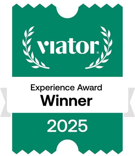 2025 Viator Experience Award Winner badge